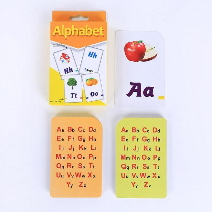 Children English Alphabet Arabic Numbers Learning Flashcard-