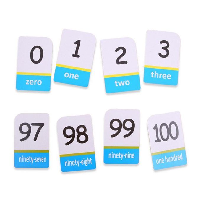 Children English Alphabet Arabic Numbers Learning Flashcard-