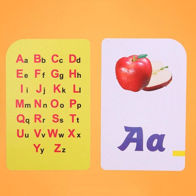 Children English Alphabet Arabic Numbers Learning Flashcard-