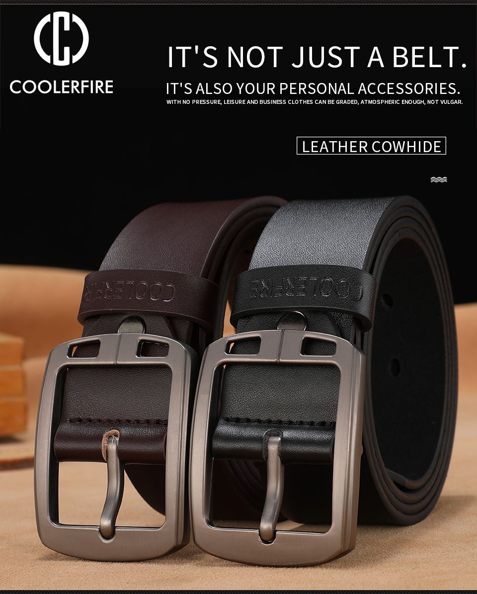 Cowhide Genuine Leather Belts For Men Cowboy Luxury Strap Brand Male Vintage Fancy Jeans Designer Belt Men High Quality