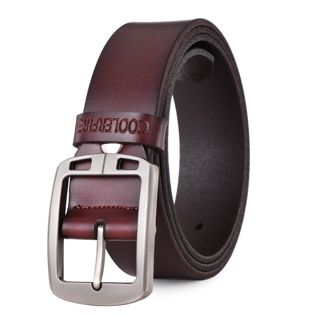 Cowhide Genuine Leather Belts For Men Cowboy Luxury Strap Brand Male Vintage Fancy Jeans Designer Belt Men High Quality