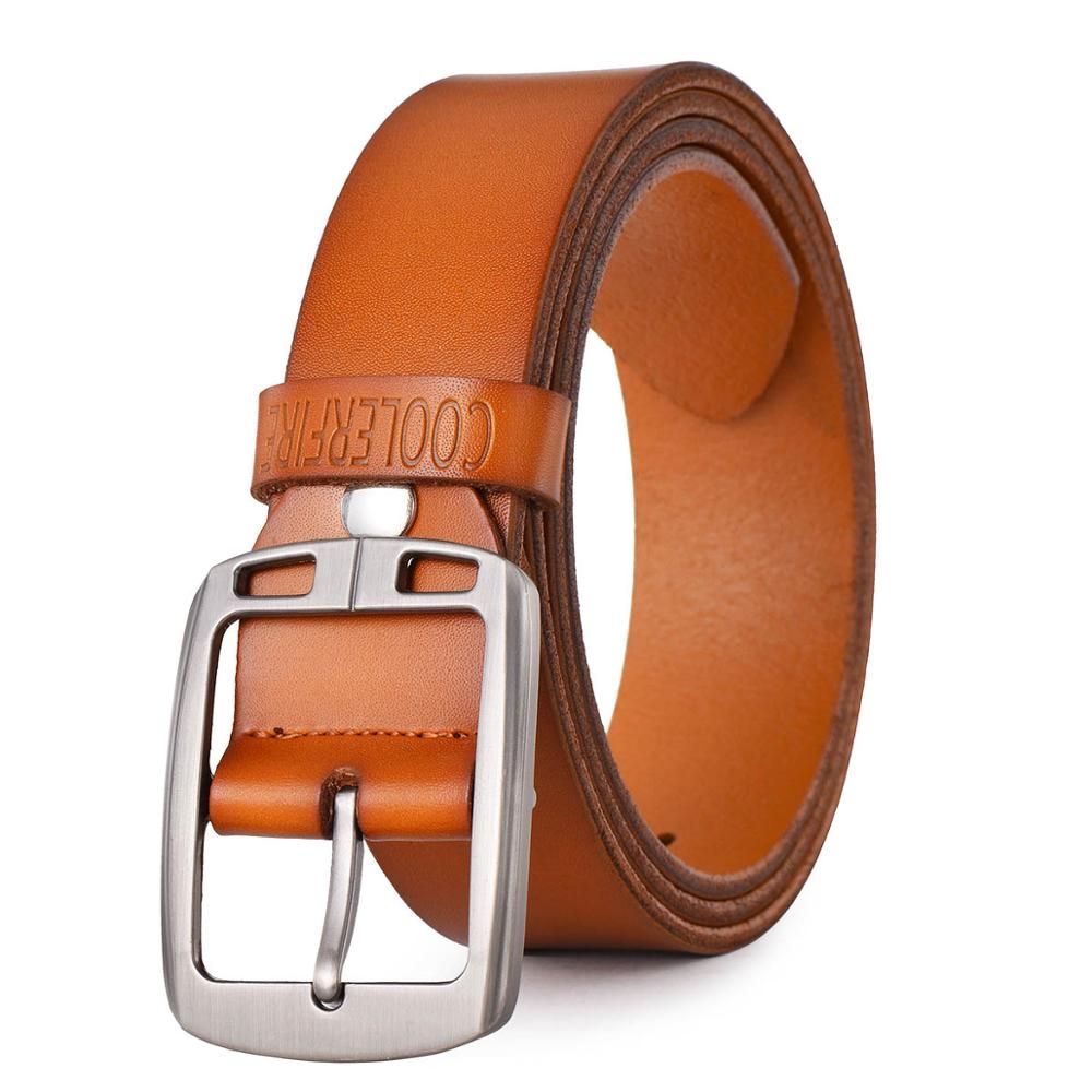 Cowhide Genuine Leather Belts For Men Cowboy Luxury Strap Brand Male Vintage Fancy Jeans Designer Belt Men High Quality