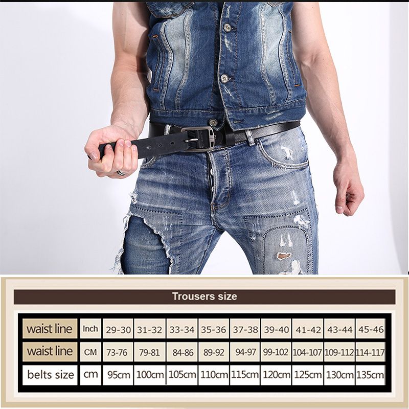 Cowhide Genuine Leather Belts For Men Cowboy Luxury Strap Brand Male Vintage Fancy Jeans Designer Belt Men High Quality