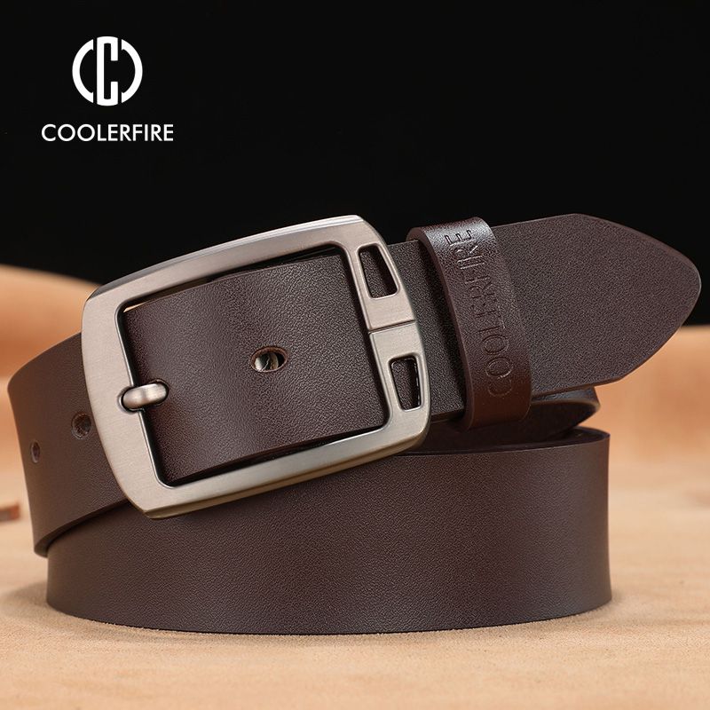 Cowhide Genuine Leather Belts For Men Cowboy Luxury Strap Brand Male Vintage Fancy Jeans Designer Belt Men High Quality