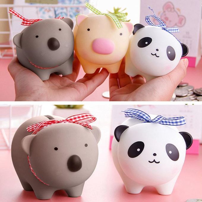 Kids Cute Panda Animal Piggy Bank Box Money Coin Saving-