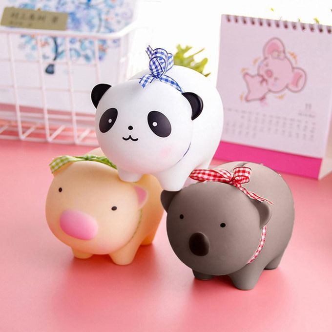 Kids Cute Panda Animal Piggy Bank Box Money Coin Saving-