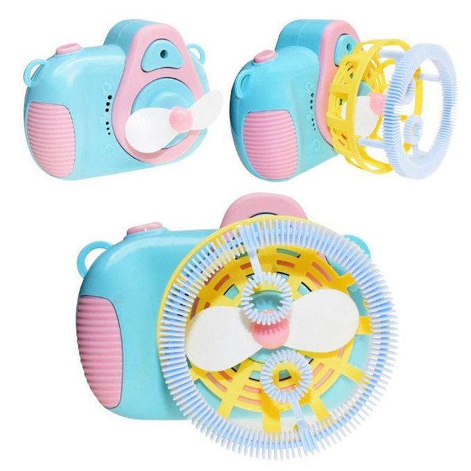 Camera Shape Electric Music Light Blowing Bubble-Multi-Color