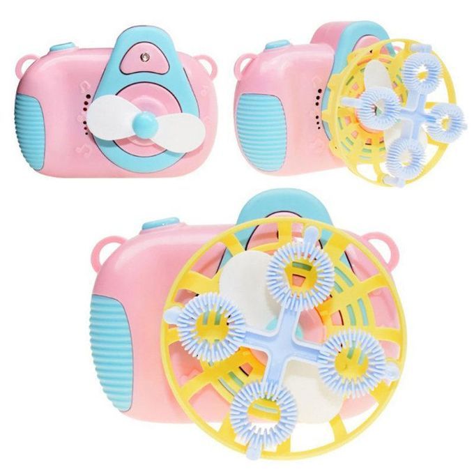 Camera Shape Electric Music Light Blowing Bubble-Multi-Color
