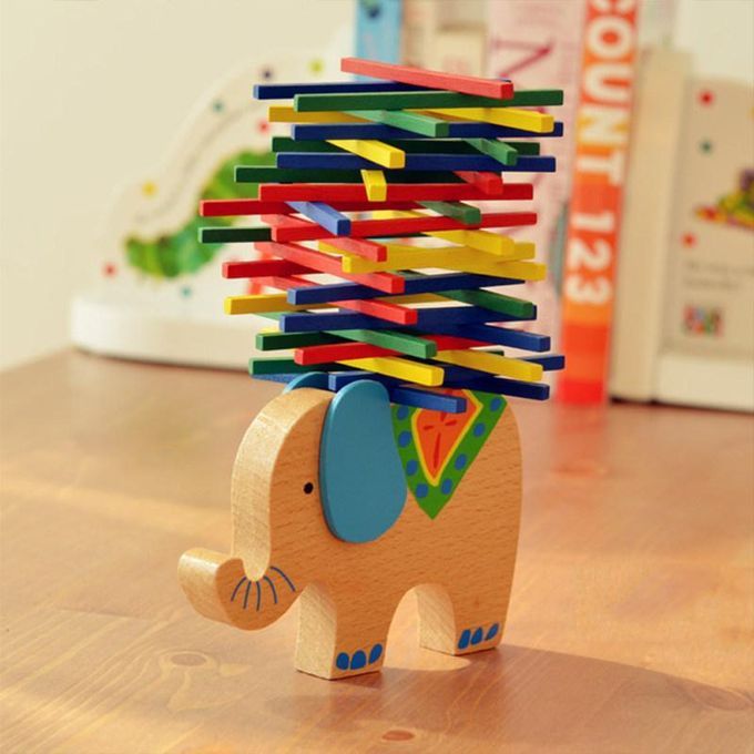 Colorful Baby Toys Educational Elephant Camel Balancing-