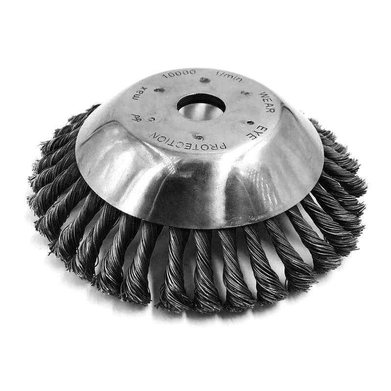 8 Inch Steel Wire Wheel Garden Lawn Mower Grass Eater Trimmer Brush Tools