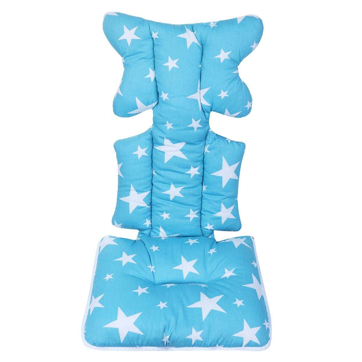 Safety Baby Kid Stroller Pram Pushchair Two Sided Car Seat Cushion Pad Liner Blue (blue)