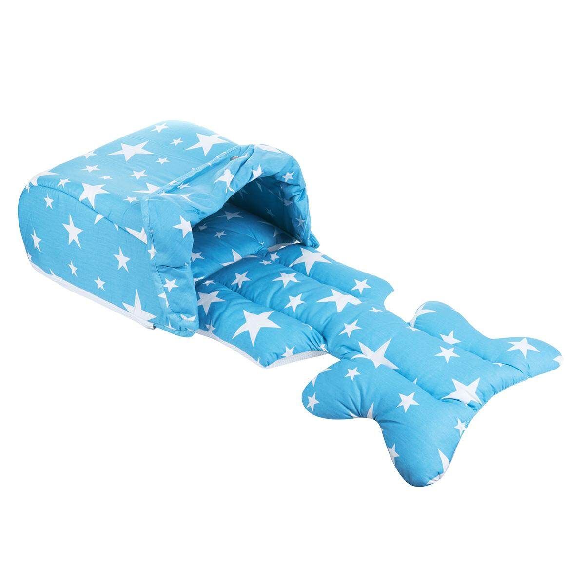 Safety Baby Kid Stroller Pram Pushchair Two Sided Car Seat Cushion Pad Liner Blue (blue)