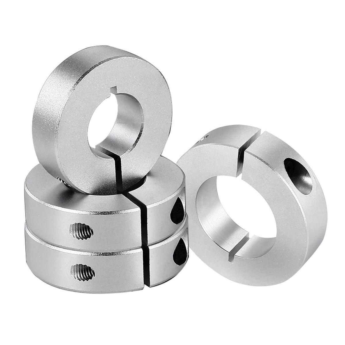 4 Pack Split Shaft Collar Bore 20Mm, Aluminum One Piece