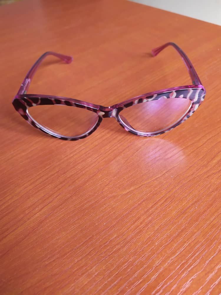 Computer & TV Anti Glare Eye Glasses - Leopard Skin Cat Eye