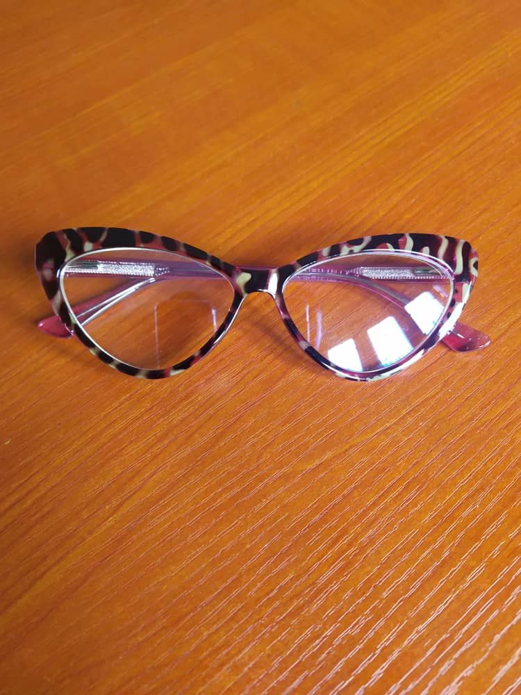 Computer & TV Anti Glare Eye Glasses - Leopard Skin Cat Eye