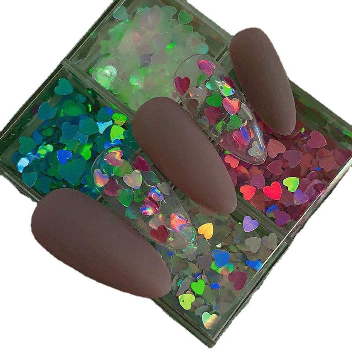 Holographic Nail Glitter Sequins Epoxy Resin Painting