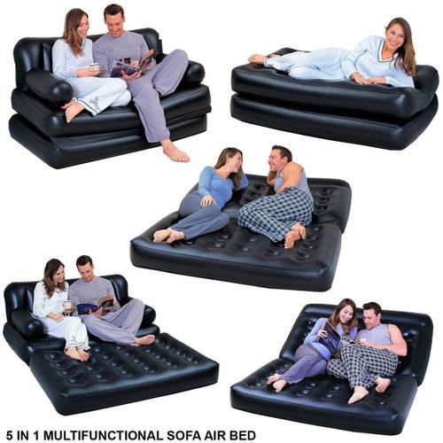 5 In 1 Inflatable Multi Function Air Bed + Inflatable Pump
