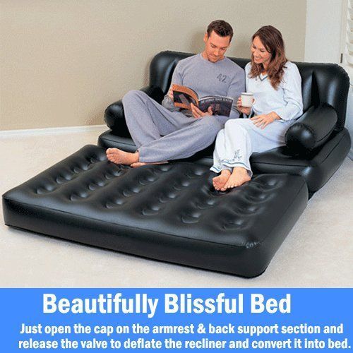 5 In 1 Inflatable Multi Function Air Bed + Inflatable Pump