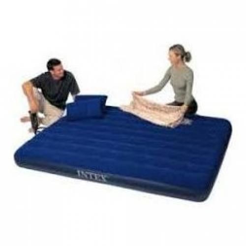 2-3 Inflatable Person Classic Downy Airbed  + Two Pillows