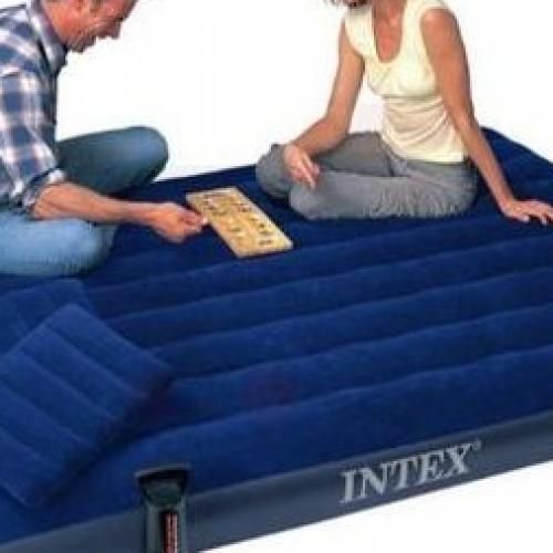 2-3 Inflatable Person Classic Downy Airbed  + Two Pillows