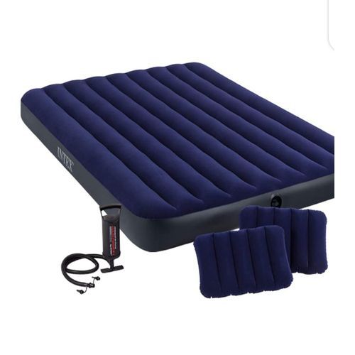 2-3 Inflatable Person Classic Downy Airbed  + Two Pillows