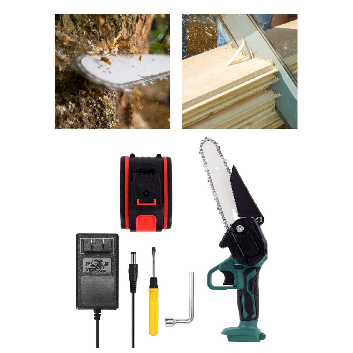 6“ Electric Tool Rechargeable One Handed Wood Cutter For 1 Battery