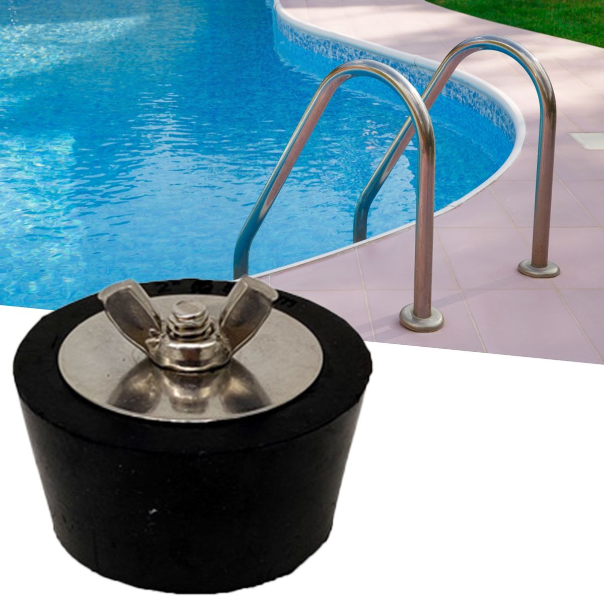 Pool Winterizing Plug Practical Pressure-proof Black