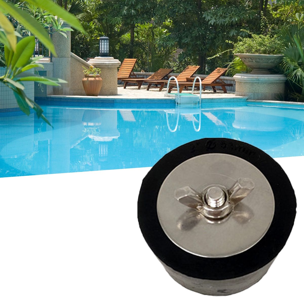 Pool Winterizing Plug Practical Pressure-proof Black