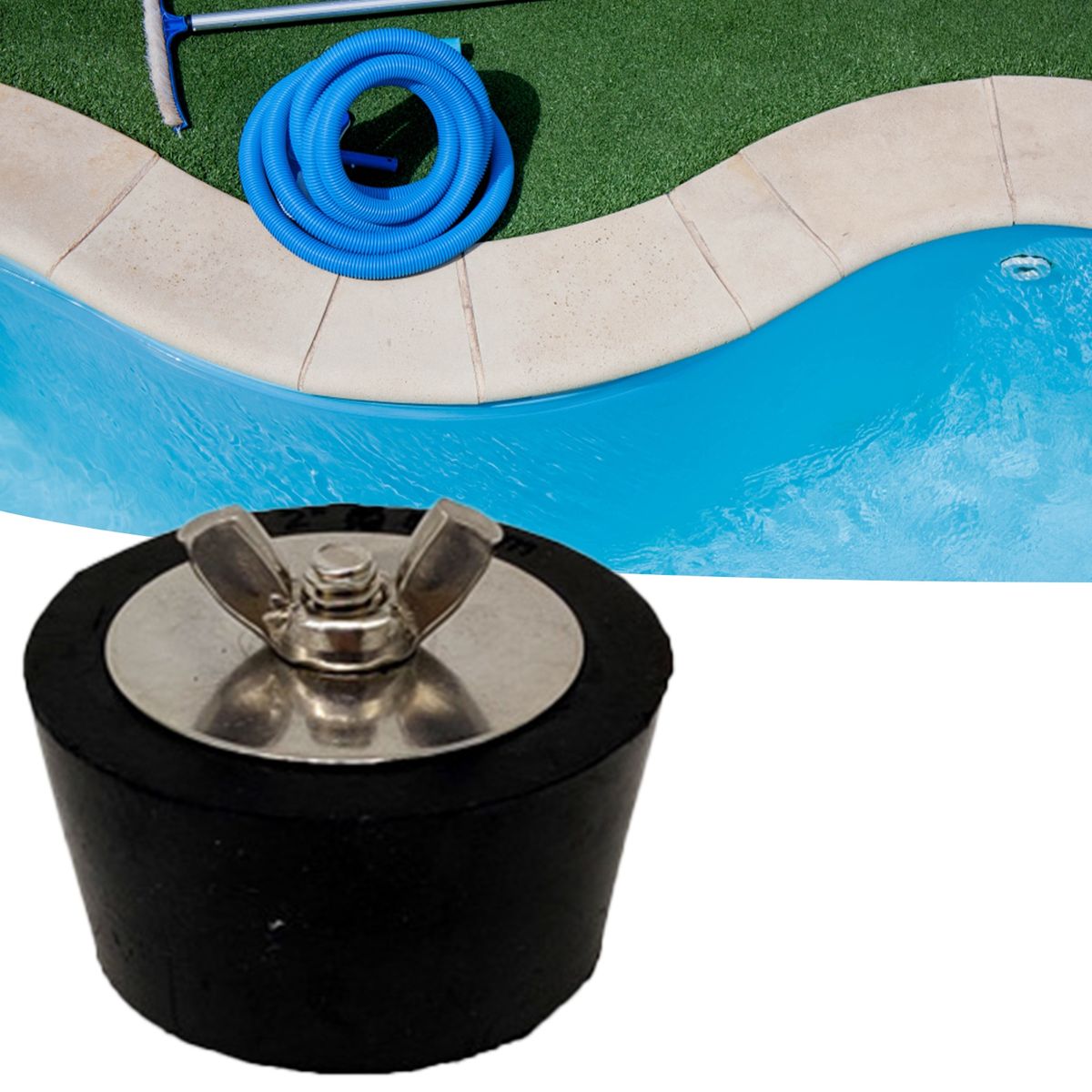 Pool Winterizing Plug Practical Pressure-proof Black