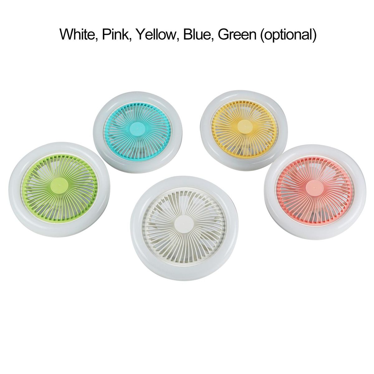 E27 Lamp Head Ceiling Dual-purpose Fan Lamp 3-Gear Adjustment Small Ceiling Fan Light for Kids Room Bedroom