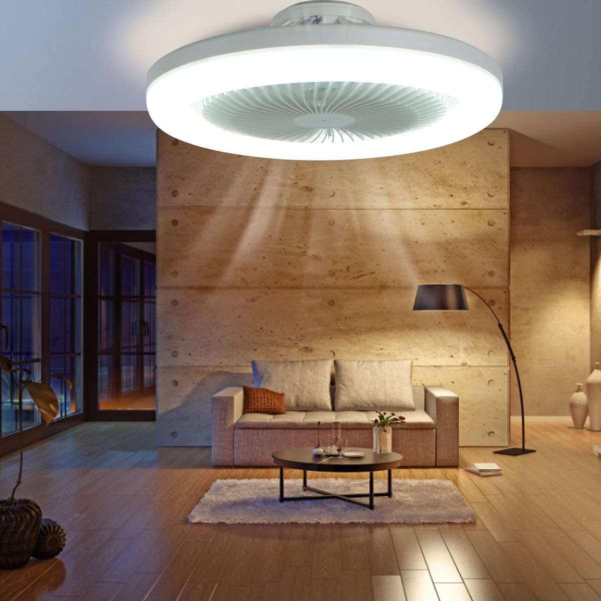 E27 Lamp Head Ceiling Dual-purpose Fan Lamp 3-Gear Adjustment Small Ceiling Fan Light for Kids Room Bedroom