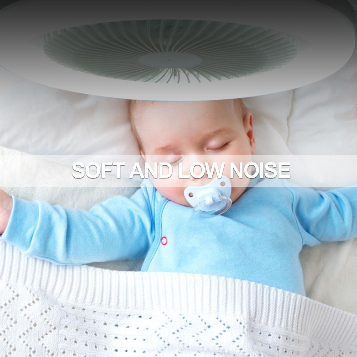 E27 Lamp Head Ceiling Dual-purpose Fan Lamp 3-Gear Adjustment Small Ceiling Fan Light for Kids Room Bedroom