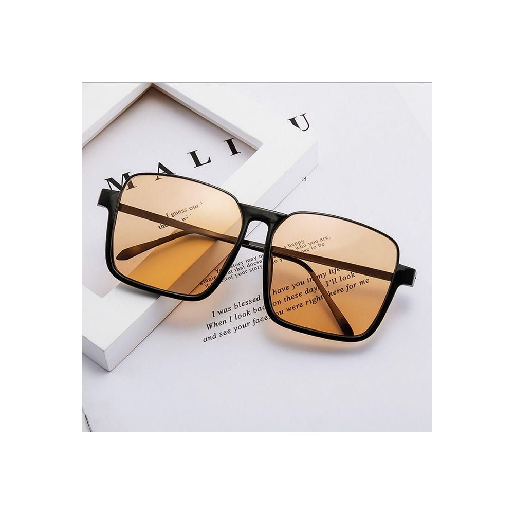 Extra Large Frame Anti-blue Light Retro Glasses Square Glasses Anti-ultraviolet