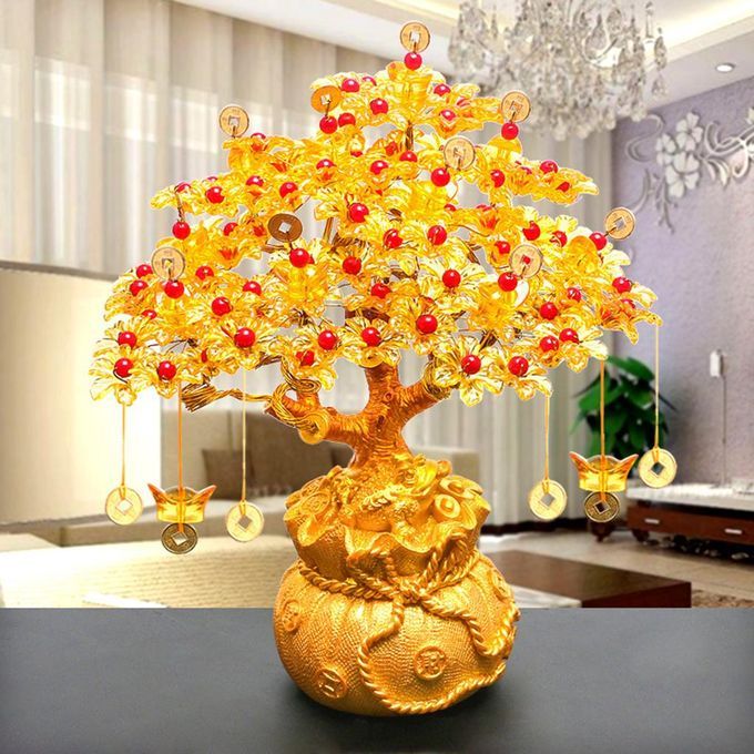 1 Pack Money Tree Supplies DIY Wealth Feng Shui Craft For Home Decor