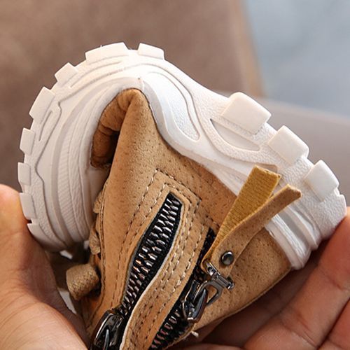 All-match Children's Shoes Boys Girls Mid-cut Short Outdoor Single Martin Boots