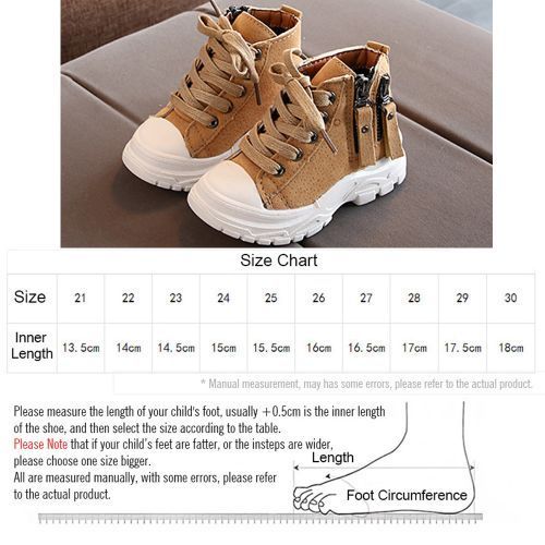 All-match Children's Shoes Boys Girls Mid-cut Short Outdoor Single Martin Boots