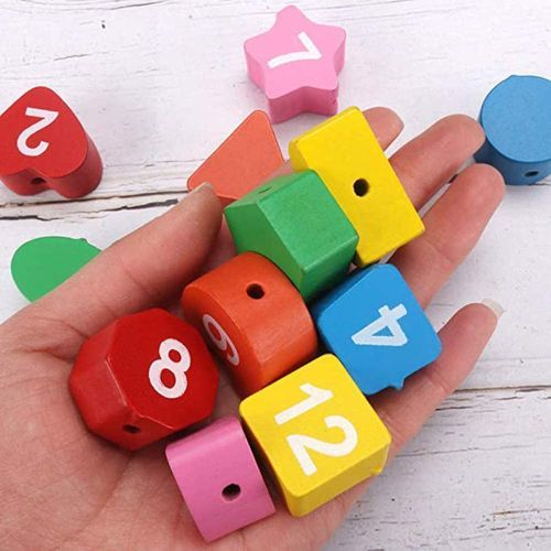 Early Learning Educational Toy Gift Wooden Shape Color Sorting Clock Baby Kids Teaching Time Number Blocks