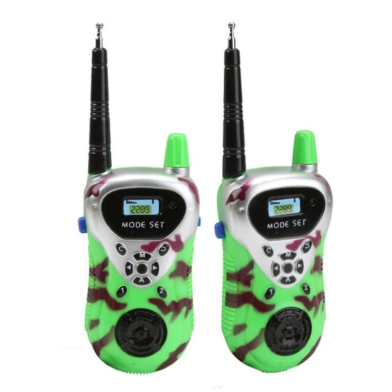 2Pcs/Set Children Walkie Talkie Remote Wireless-Green