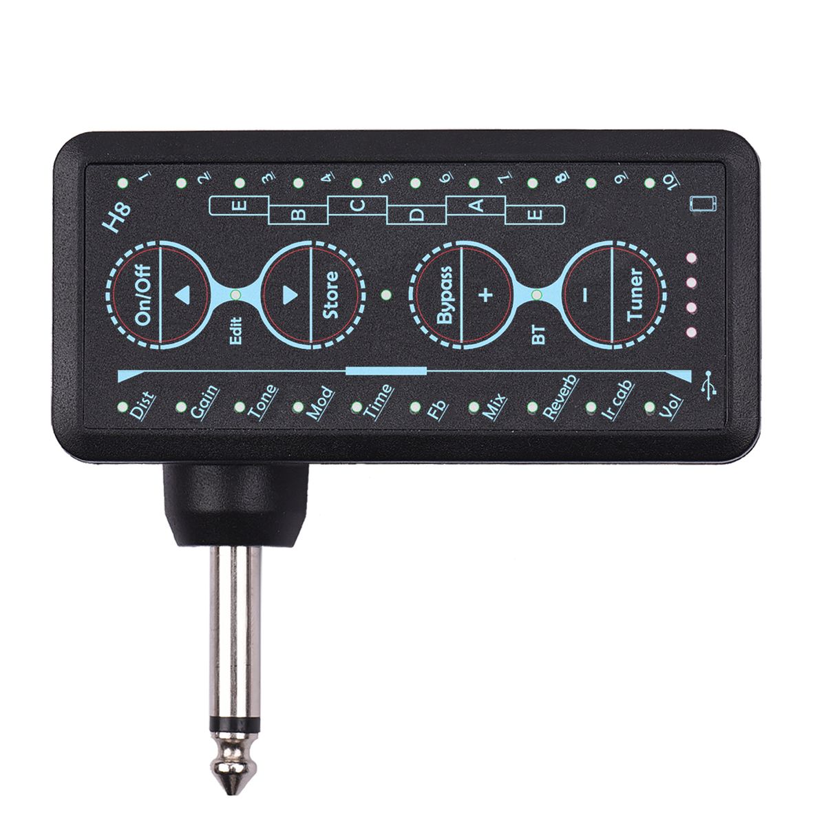 Multi-effects Guitar Headphone Amplifier Rechargeable