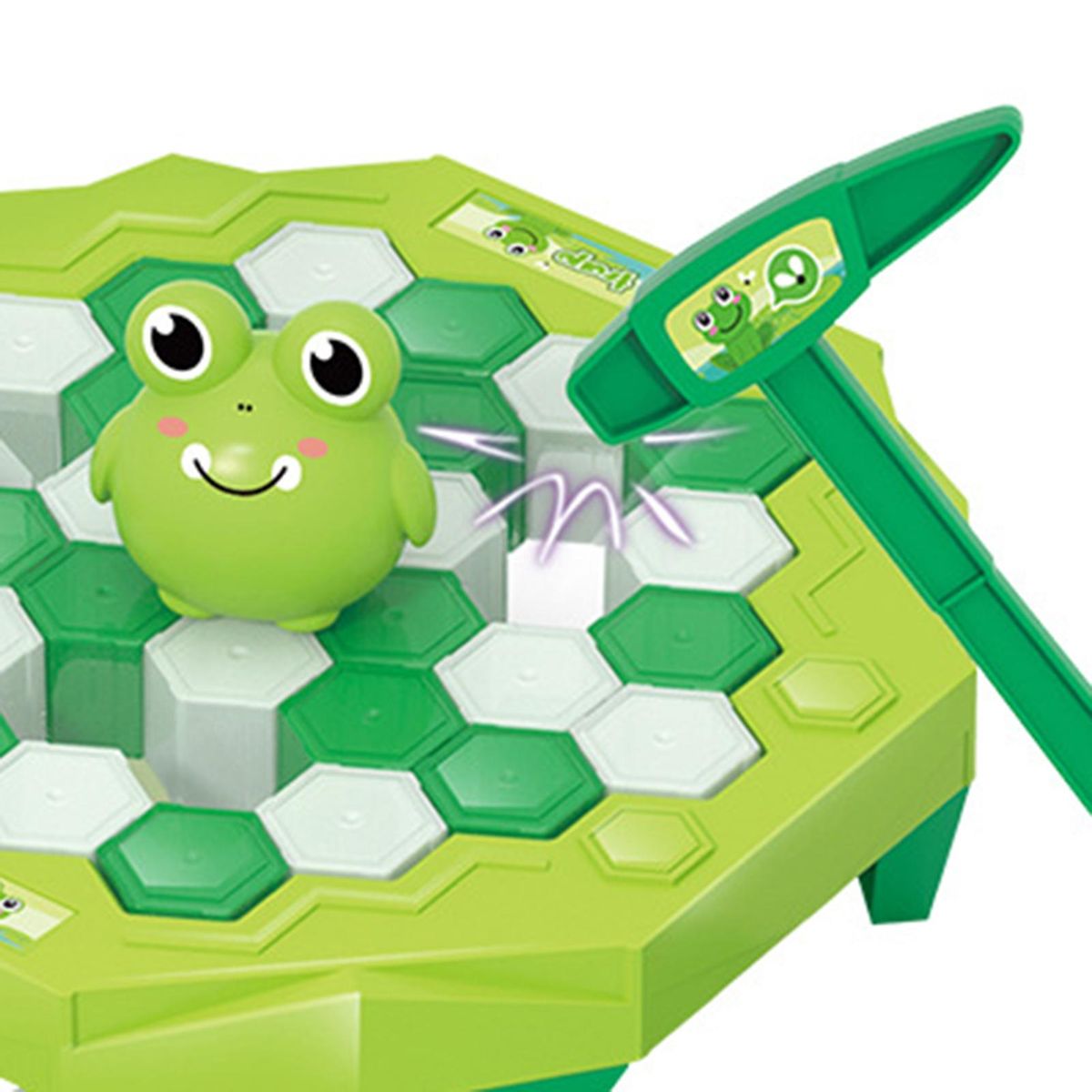 1 Set Ice-breaking Toy Ice Breaking Desktop Game Green
