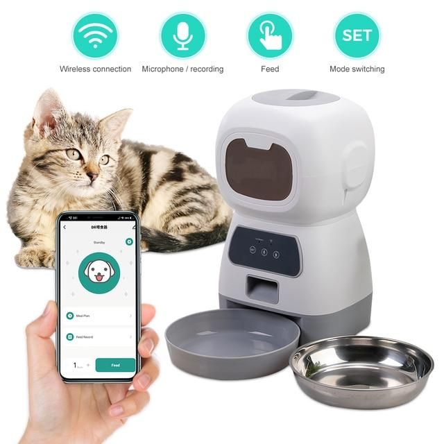 Fountain Drink Feeder For Auto Pet Smart Feeders Bowl