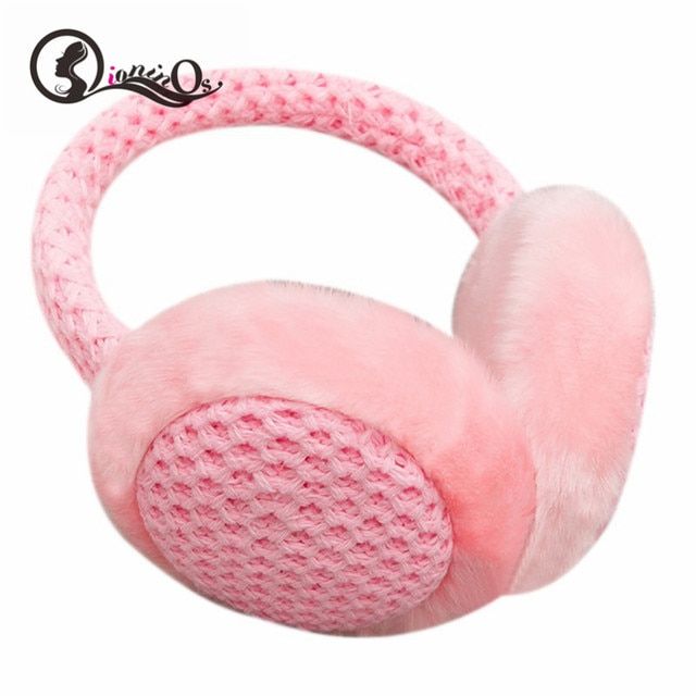 Autumn Winter Fur Solid Kids Earmuffs Warm Music Earphone S