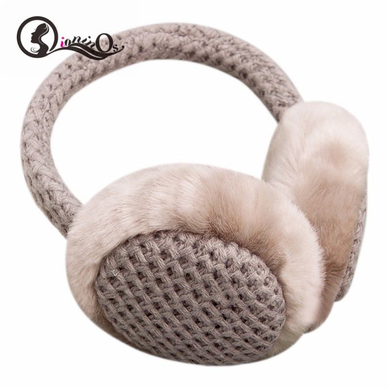 Autumn Winter Fur Solid Kids Earmuffs Warm Music Earphone S
