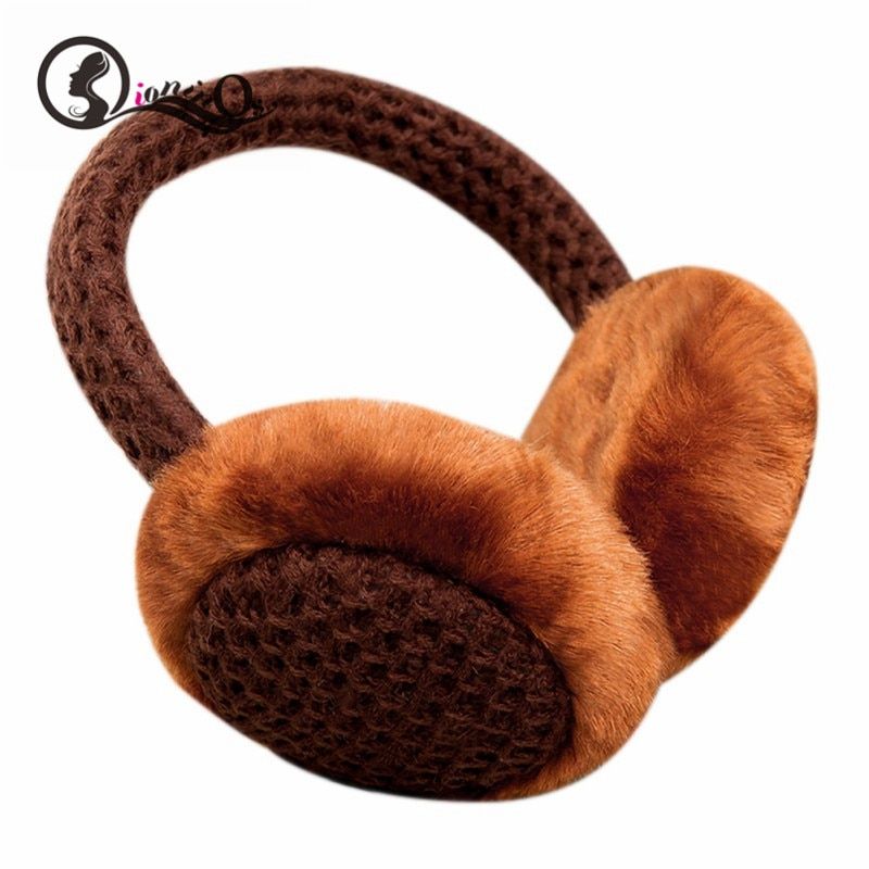 Autumn Winter Fur Solid Kids Earmuffs Warm Music Earphone S