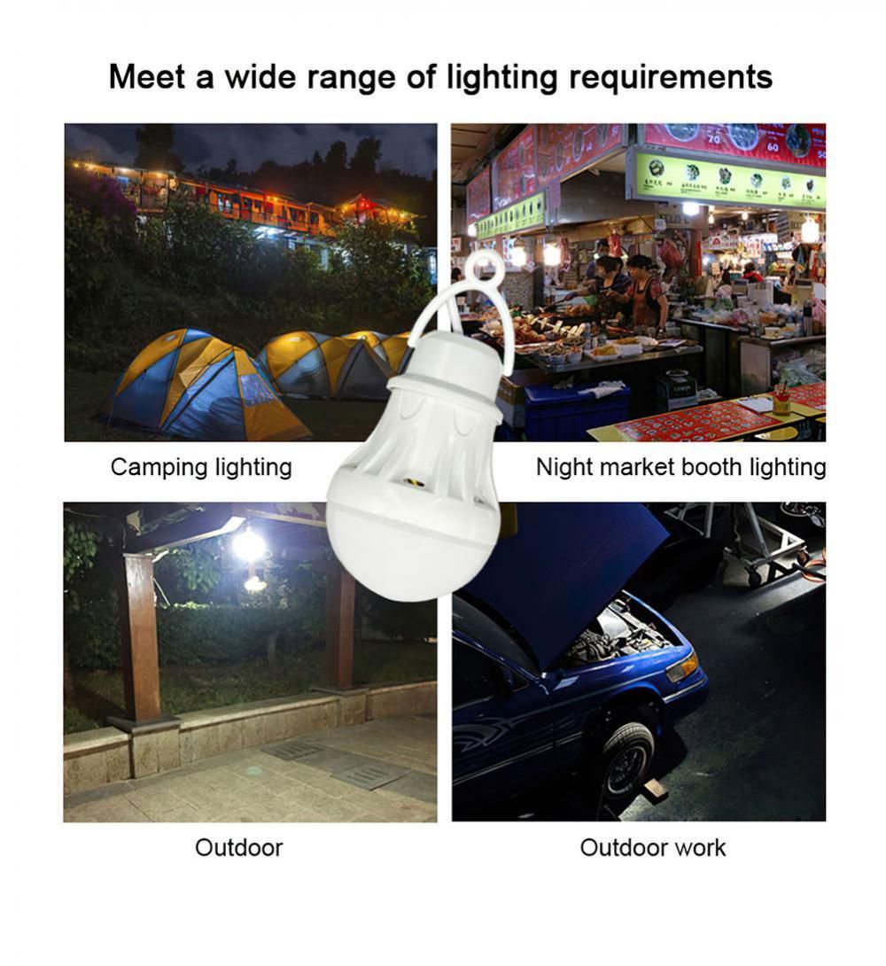 2pcs USB LED Light Bulb Portable Camping Light Mini Light Bulb 5V Power Fishing Outdoor Lighting