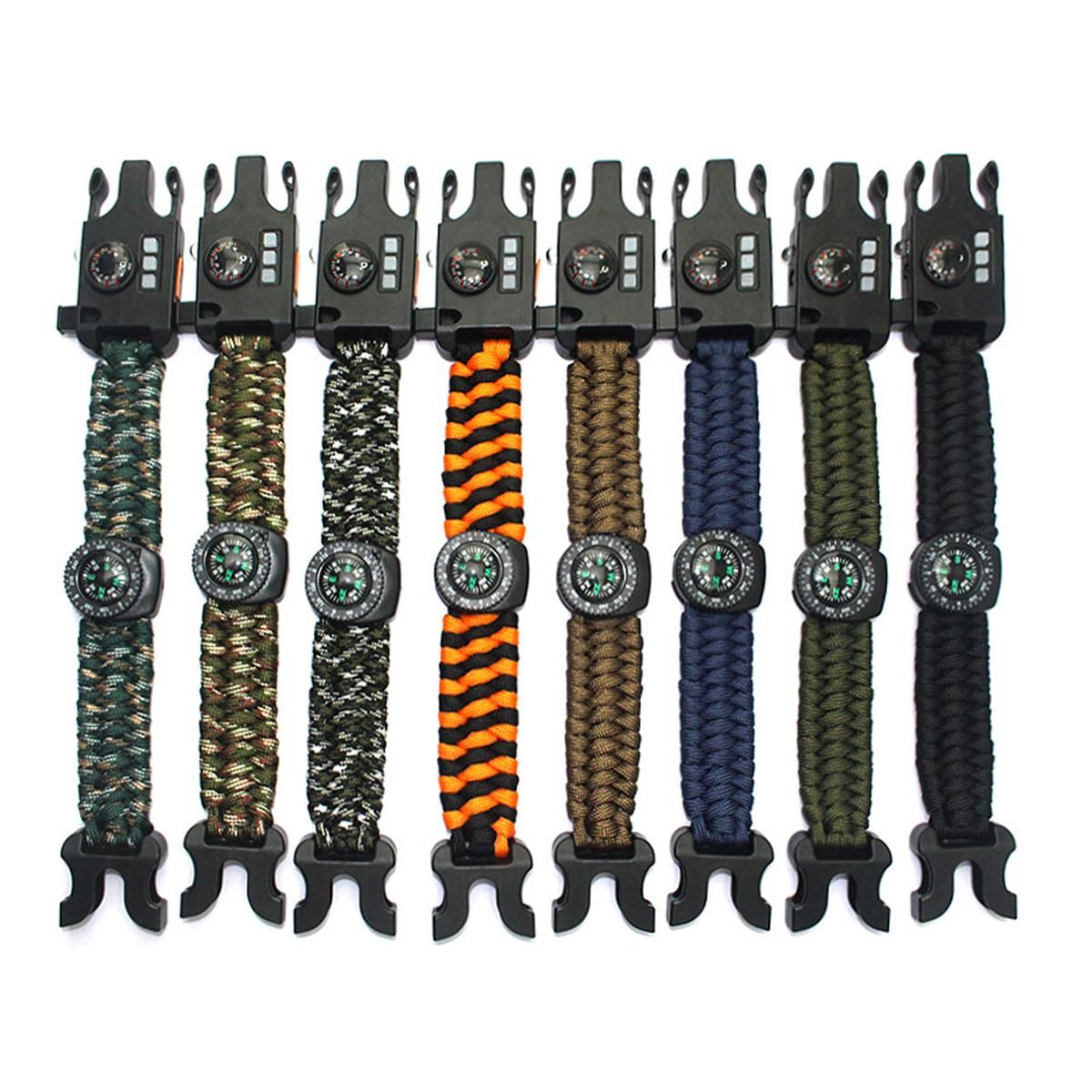 8 in 1 rechargeable Survival Weaving Rope Bracelet
