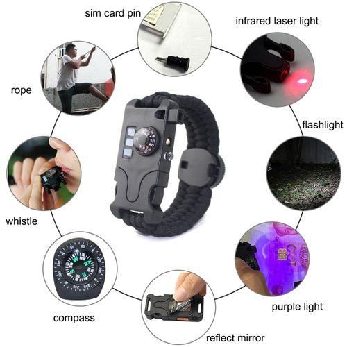 8 In 1 Multifunctional Rechargeable Outdoor Survival
