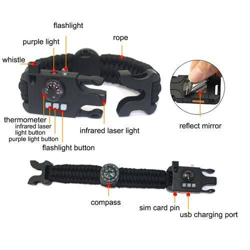 8 In 1 Multifunctional Rechargeable Outdoor Survival