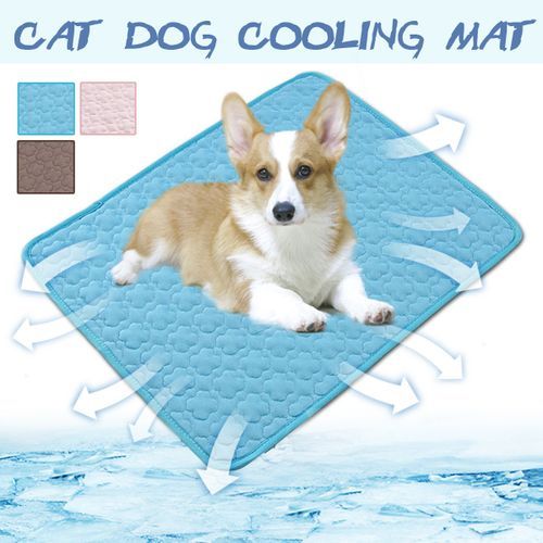Dog Cat Pet Puppy Self Cooling Mat Bed Heat Relief Su Blue-S