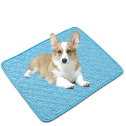 Dog Cat Pet Puppy Self Cooling Mat Bed Heat Relief Su Blue-S